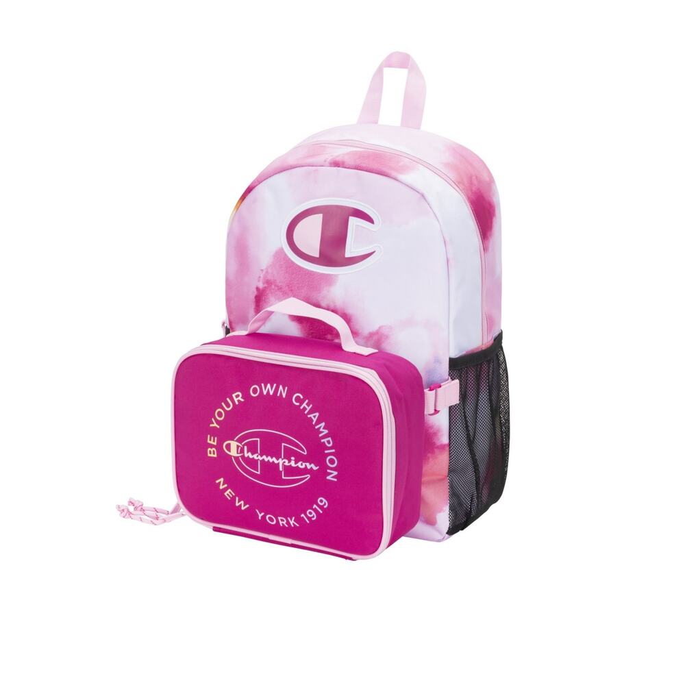 Champion Youth & Lunch Kit Combo Backpacks Beloved Orchid One Size Unisex Child